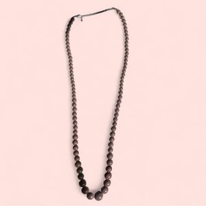 Elegant Brown Beaded Necklace